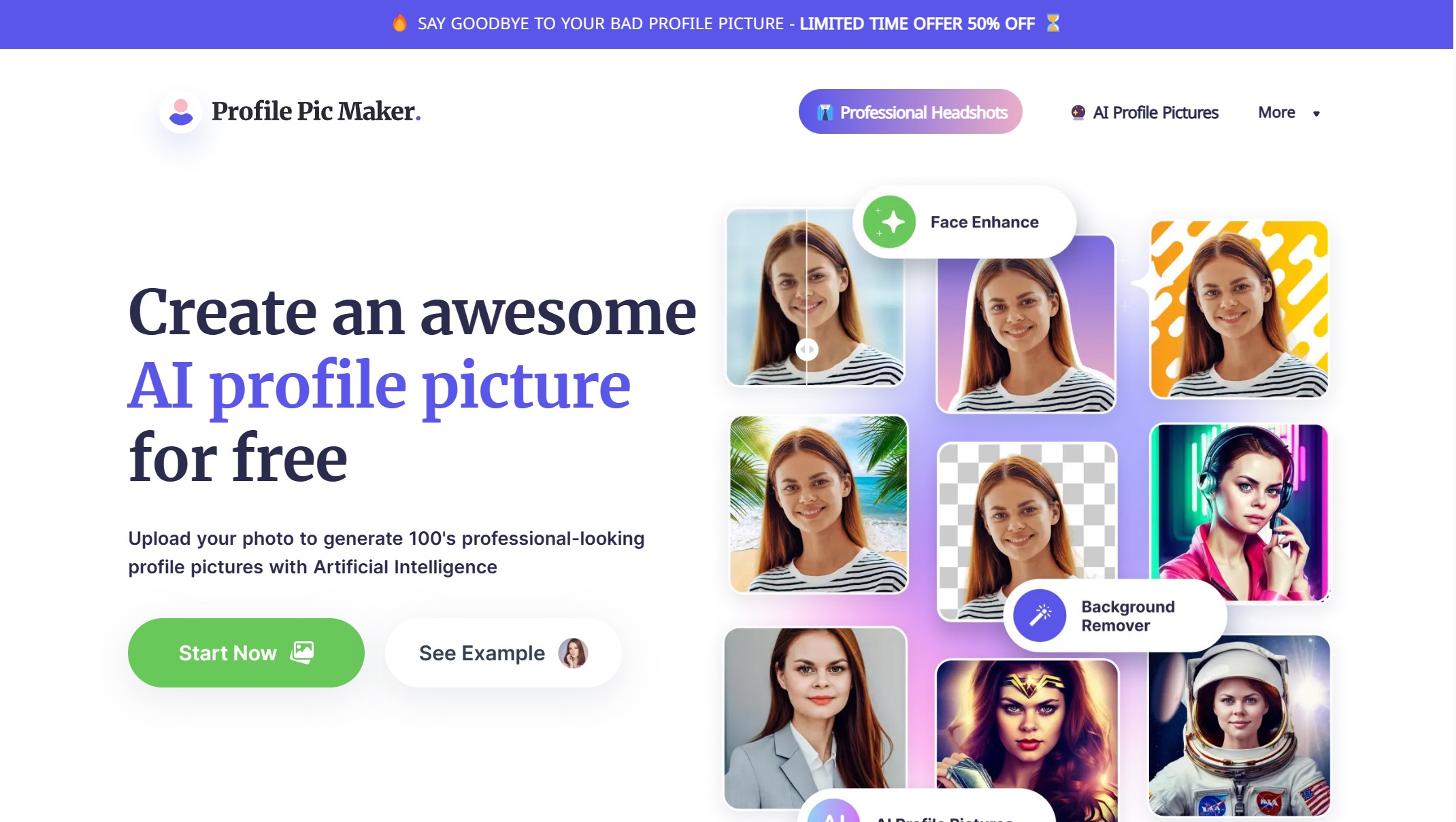PFPmaker homepage