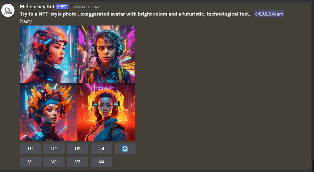 Text-to-Image Midjourney profile
