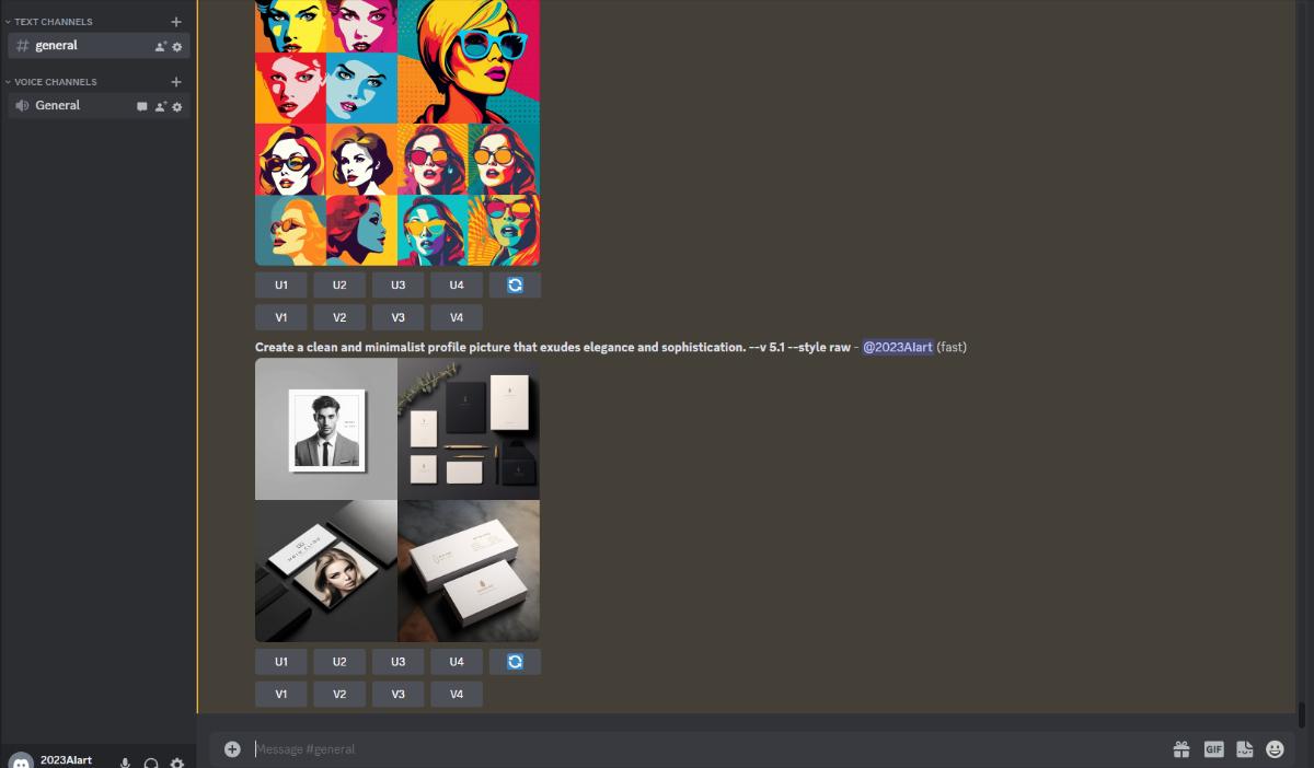 Text-to-Image Midjourney profile