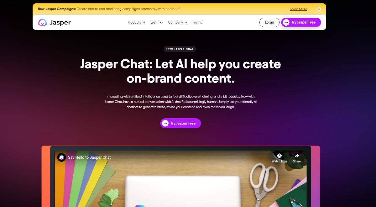 Jasper AI Writing