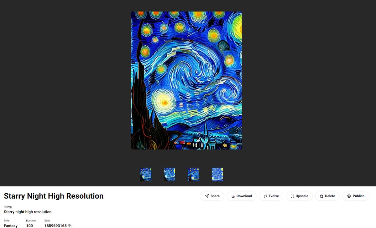 Starry AI preview