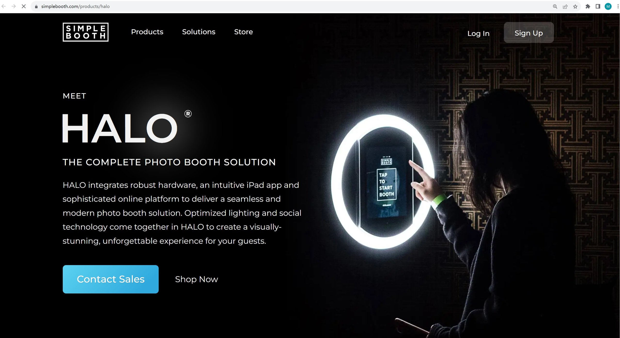 Simple booth HALO best photo booth app