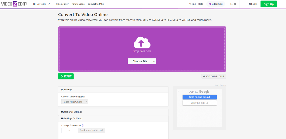 Video2Edit Homepage