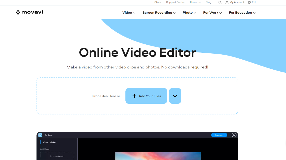 Movavi Homepage