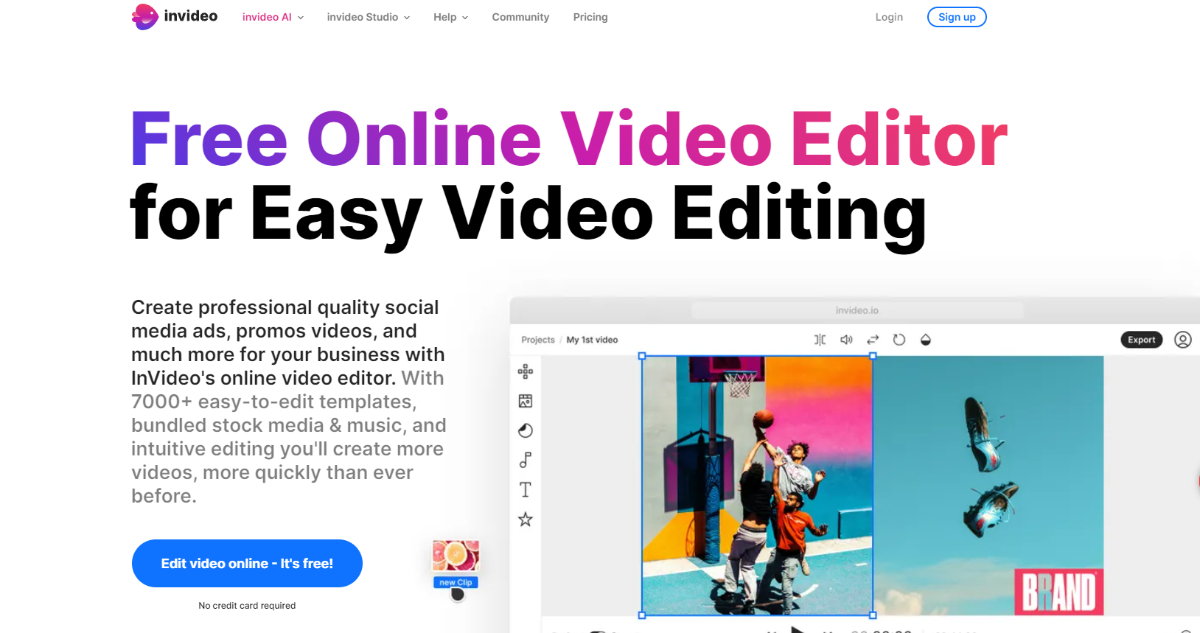 InVideo Homepage