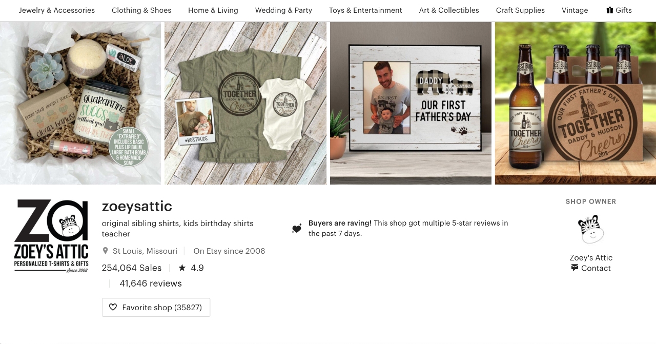 etsy banner idea