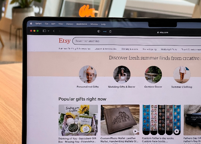 etsy homepage