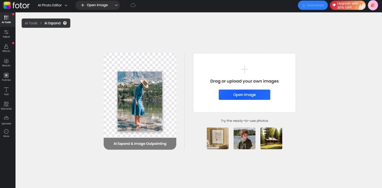 fotor image extender