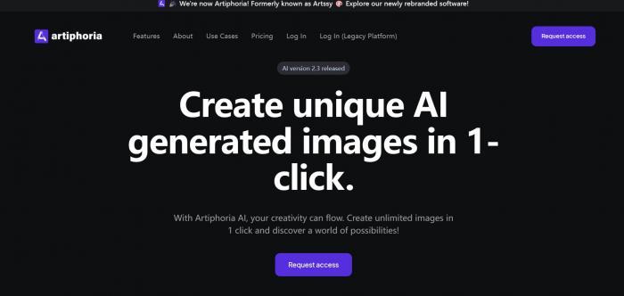 artiphoria AI vtuber generator
