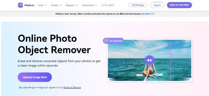 page of Media io Image Object Remover