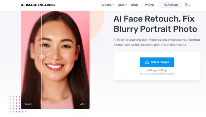 Imglarger AI Face Retouch