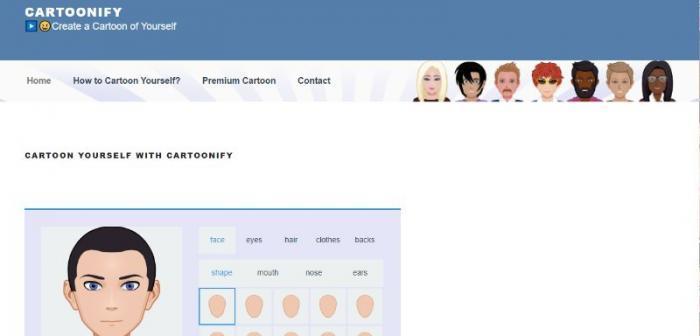 Cartoonify Home Page
